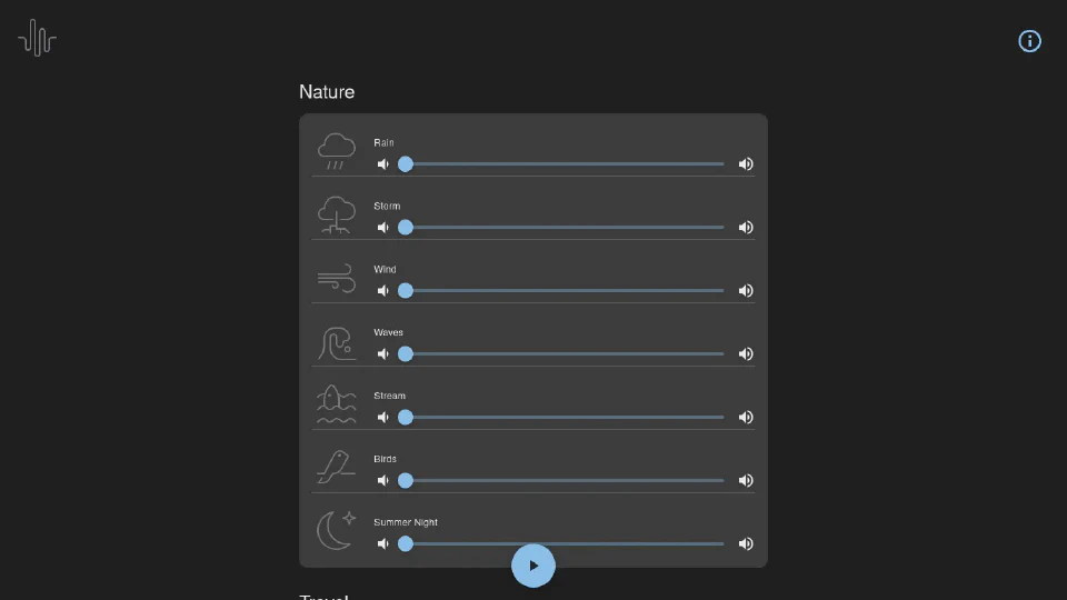 Relax Station SFX web app image